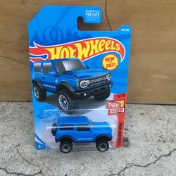 Ford Bronco Blue 2021 Hot wheel