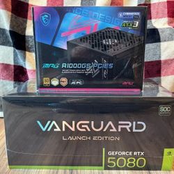 MSI GeForce RTX 5080 Vanguard SOC Launch Edition Bundle - IN HAND SHIPS FREE
