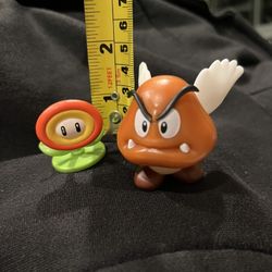 Super Mario Jakks World of Nintendo Goomba Paragoomba  Super Mario Fire Plant. World of Nintendo  $5 for both