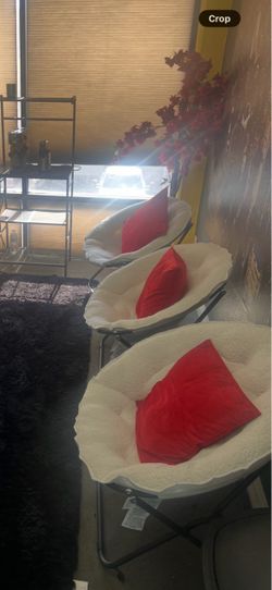 3 White Chairs