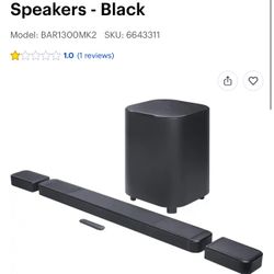 Jbl Sound Bar With Detachable Surround Sound And Wireless 10 Inch Subwoofer