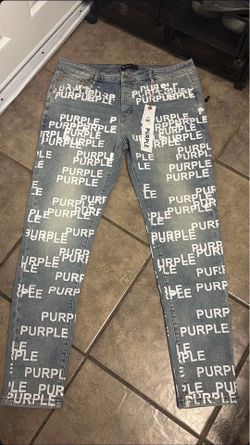 Purple jeans