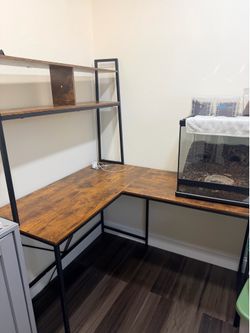 L shape study desk