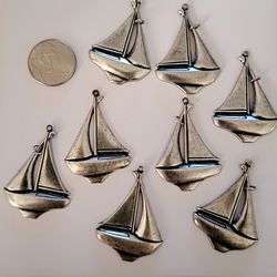 Sailboat Charms Findings Jewelry Bead Craft