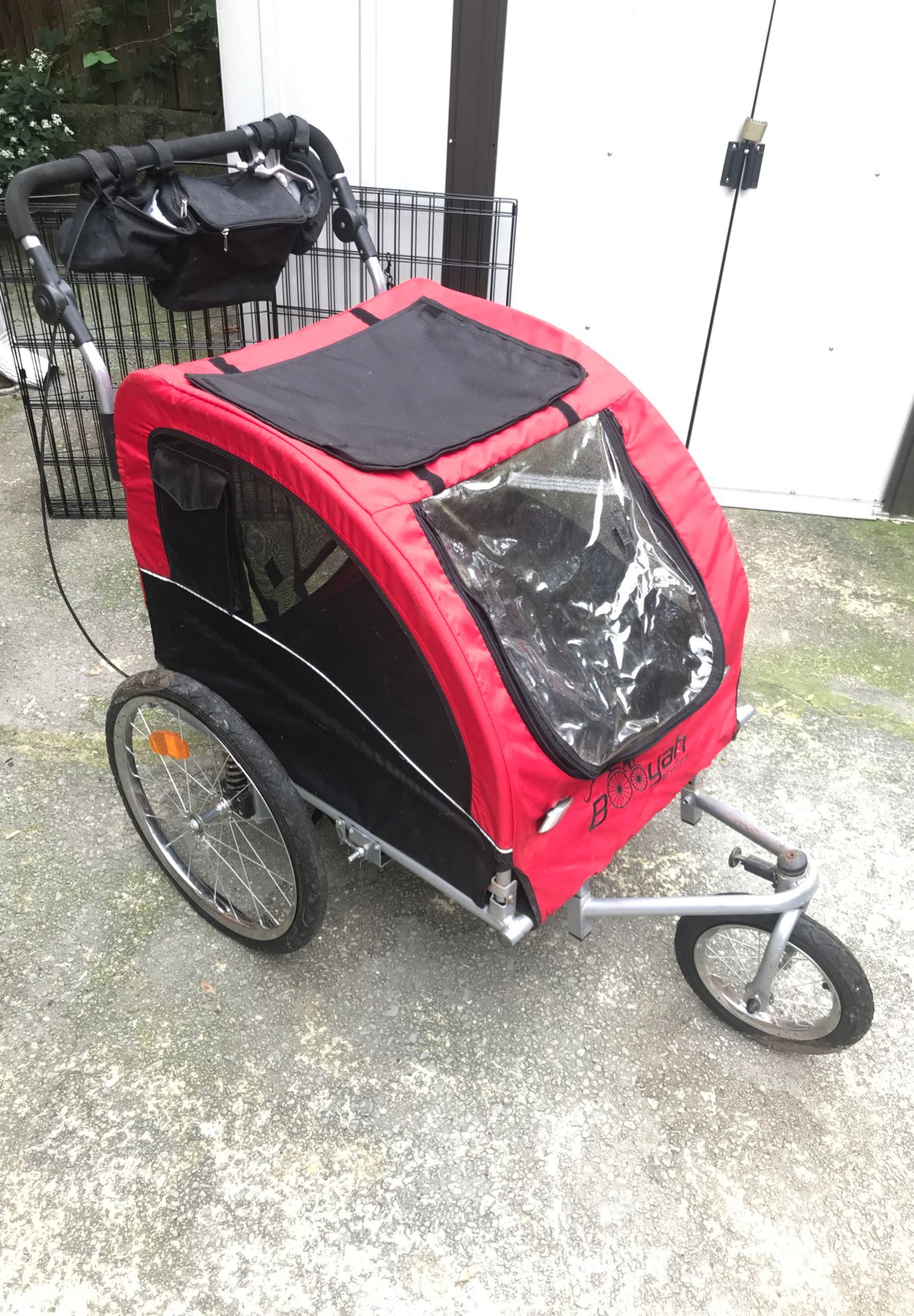 Child / Dog large bike trailer, “Booyah!” brand