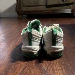 green and white Nike Air Max 97 trainers size men’s 10