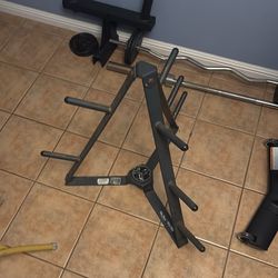 Weight plate rack