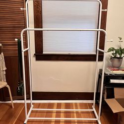 Clothing Rack | Double Rods with wheels