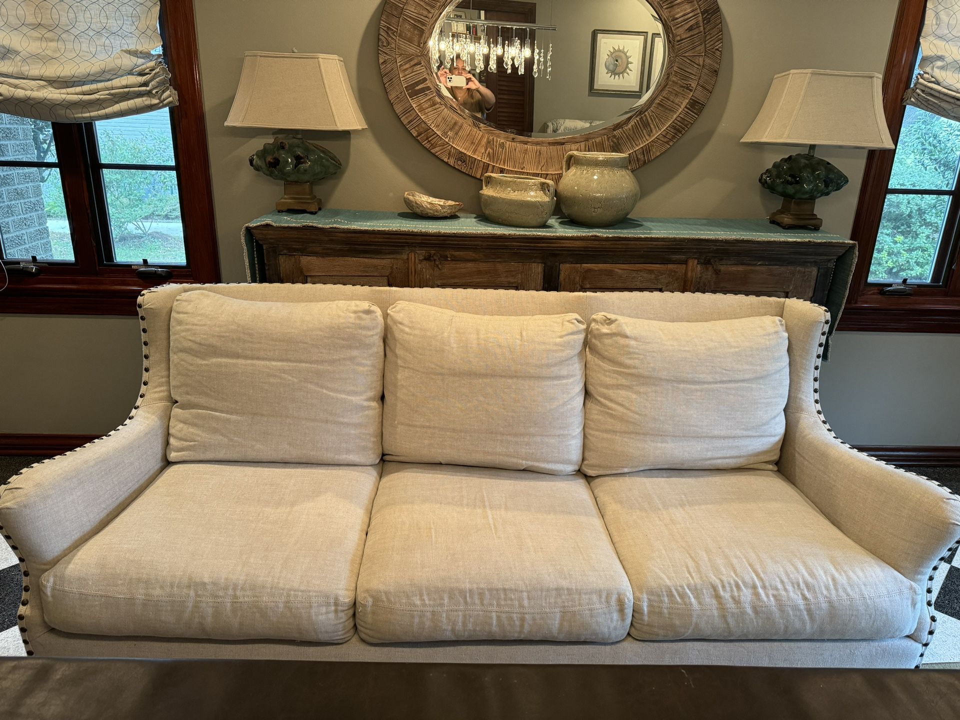 Beautiful Linen Sofa