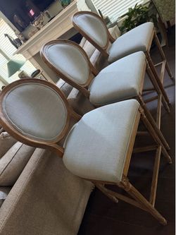 Stools, set of 3 matching