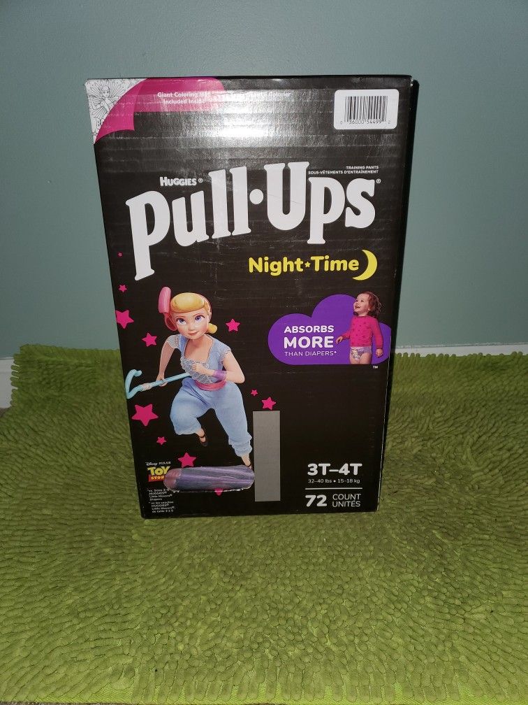Huggies Pullups Night Time 72 Training Pants 3T4T