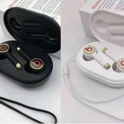 2 PAIRS For Beats Tour 3  White + Black Earphones Bilateral Stereo L2 Wireless Earbuds Waterproof Stereo Headset Headphones 