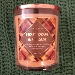 Hot Cocoa & Cream Single Wick Candle