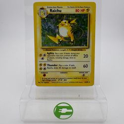 Pokémon TCG Base Set Raichu 14 Holo English