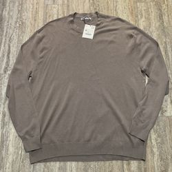 Brand New Zara Sand Crewneck Sweater (Size: Medium)- $40