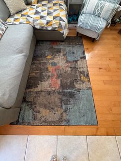 Multi colored carpet