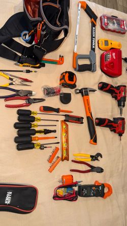 Klein tools and Milwaukee power tools