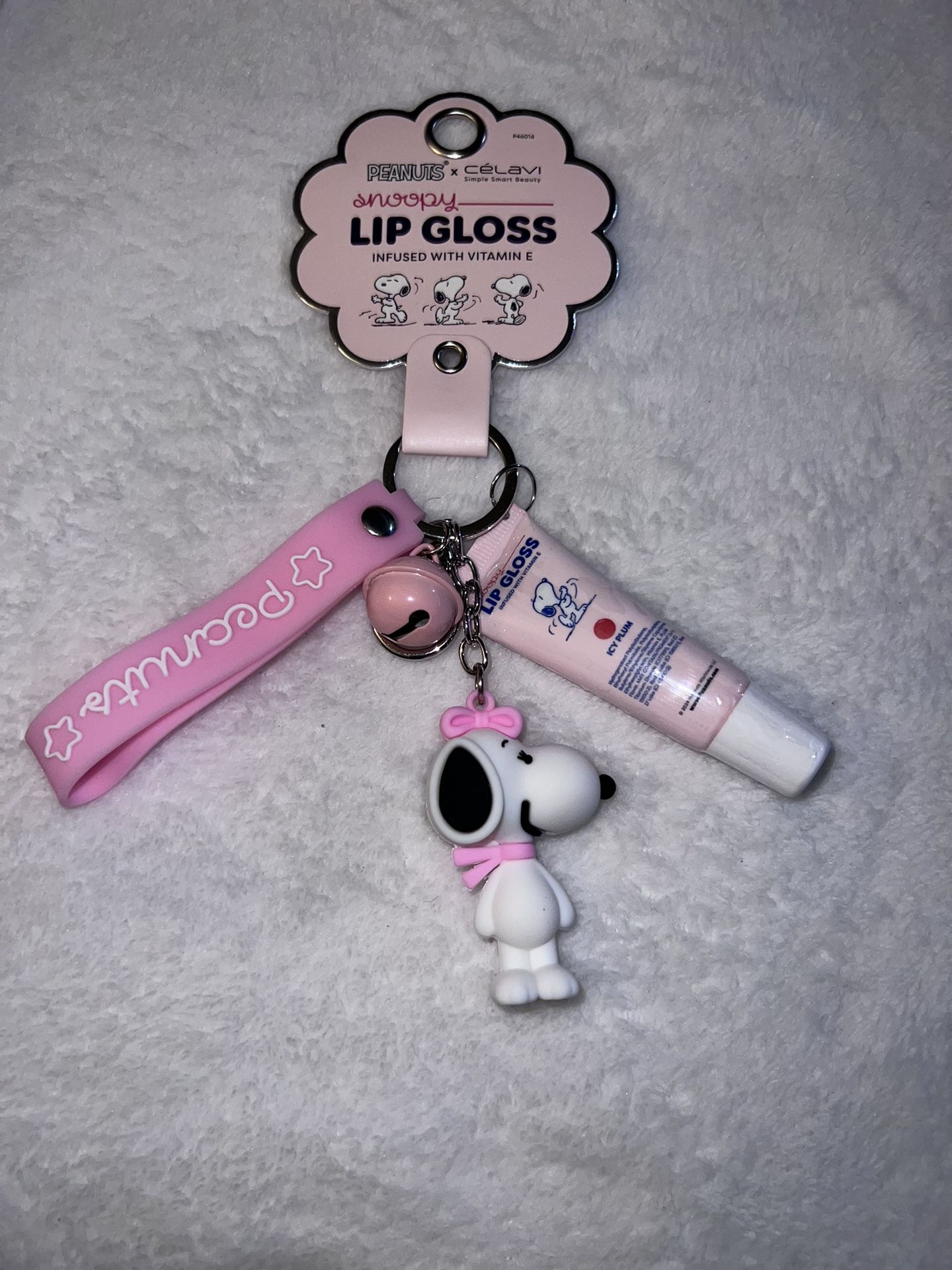 New Snoopy/Peanuts x Celavi Lip Gloss Keychain