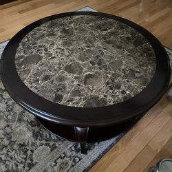 Bernhardt Furniture  Marble Cocktail Table