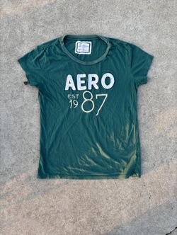 Green Aeropostale aero est 1987 tee