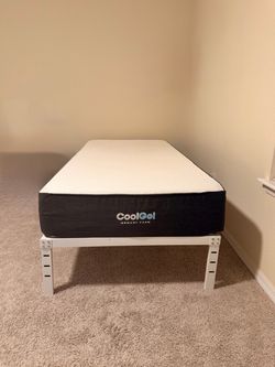 2 Twin Beds + Metal Frames & Mattresses - Great Condition! ($300 for Both)