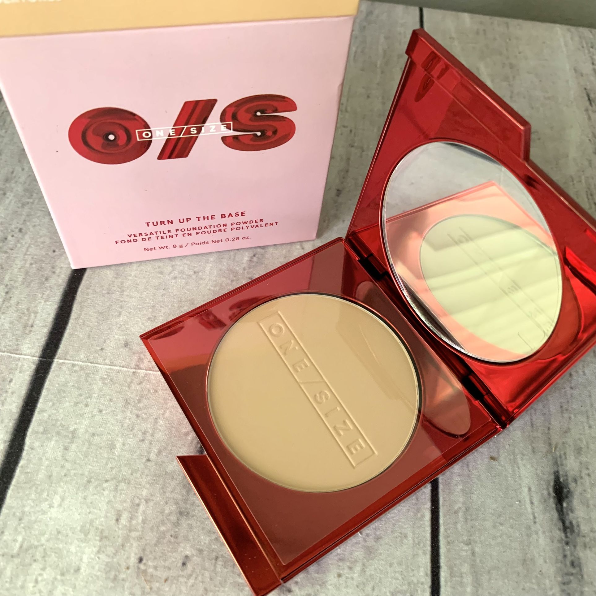 New One Size Turn Up The Base Versatile Foundation Powder~Light 4 (G) 0.28oz.