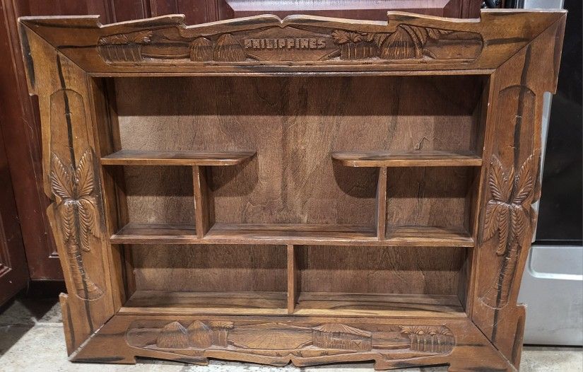 Carved Wood Shadow Box - Philippines
