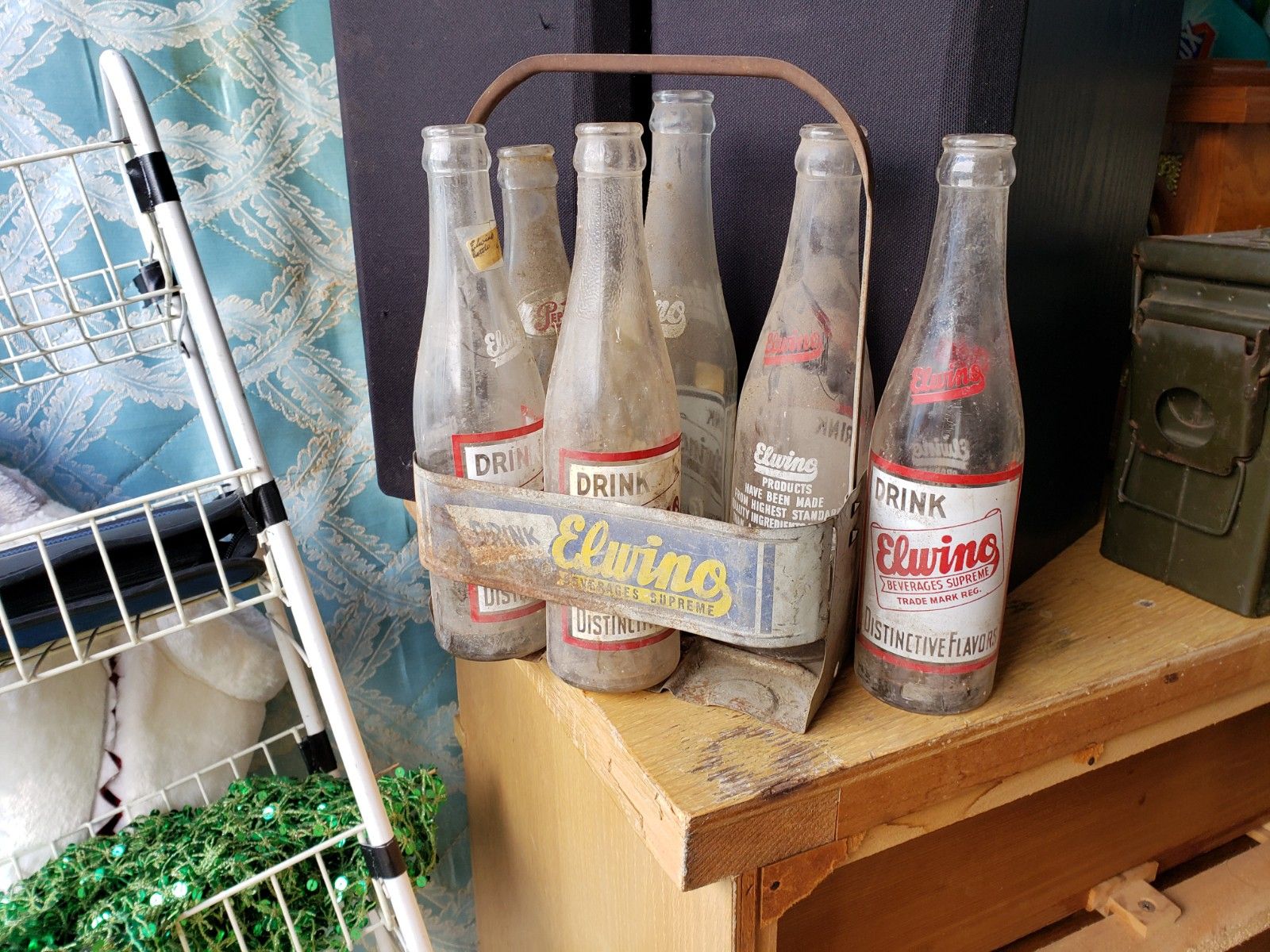 Antique Bottles in carrying case