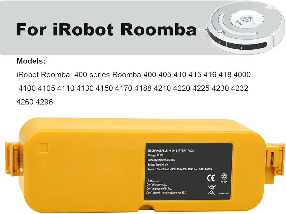 Replacement Batteries, ROOMBA 400