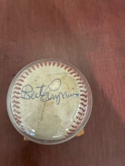 Autographed Bert Campaneris Baseball