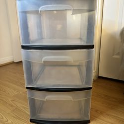 3 Drawer Plastic Storage Container