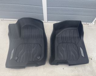 GMC SIERRA/CHEVY SILVERADO  2019-2024 FRONT AND REAR WEAHTER FLOOR LINERS 
