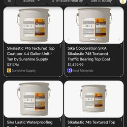 Sikalastic 745 Textured Gray Waterproofing Coating