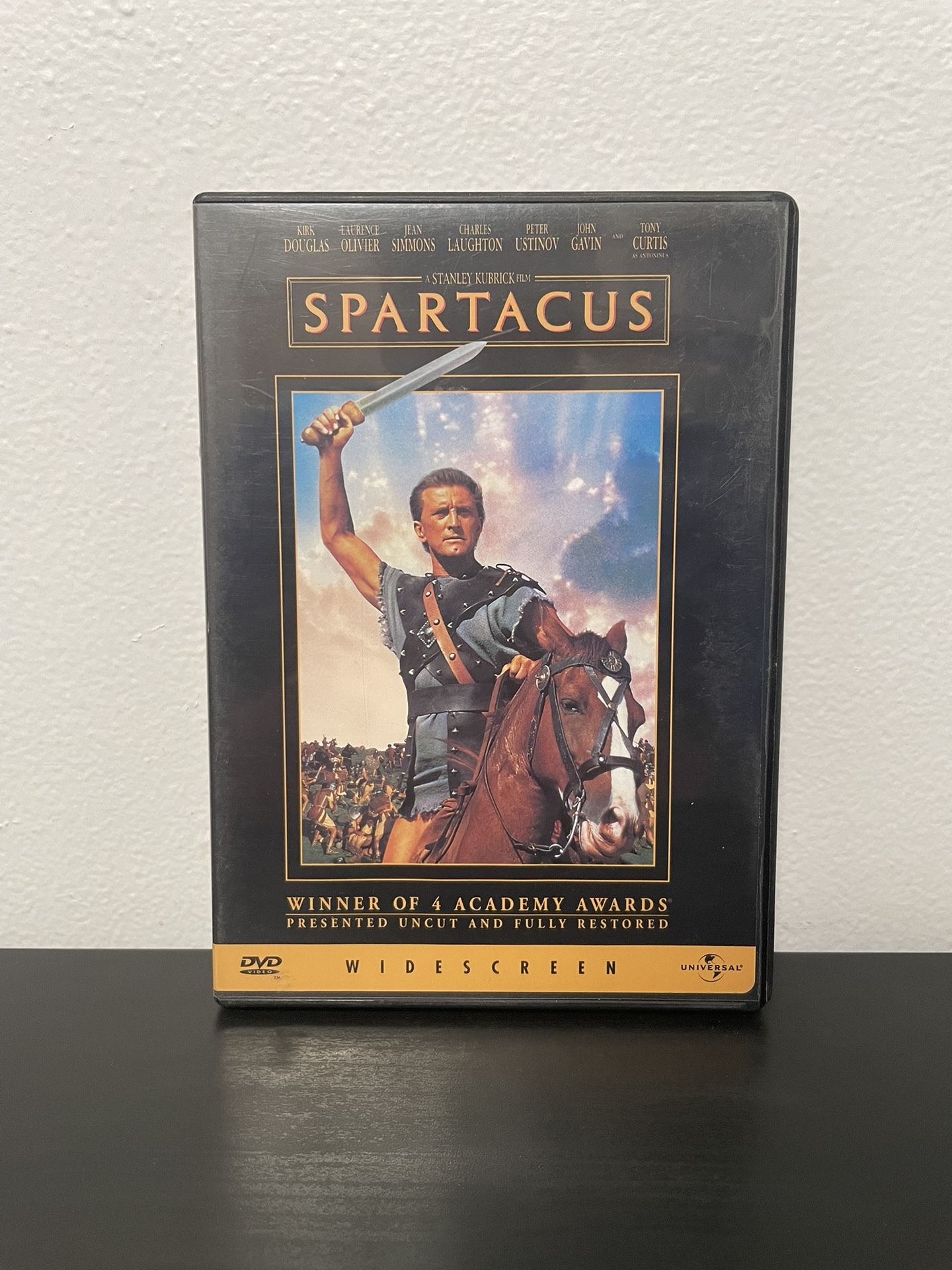 Spartacus DVD Movie Stanley Kubrick Kirk Douglas Widescreen Roman Empire 1960