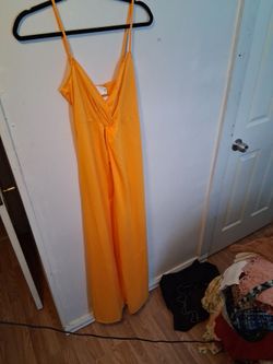 Osos mustard feminine lounging dress for summer