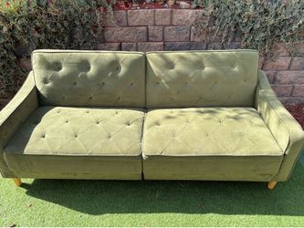 Green sofa bed