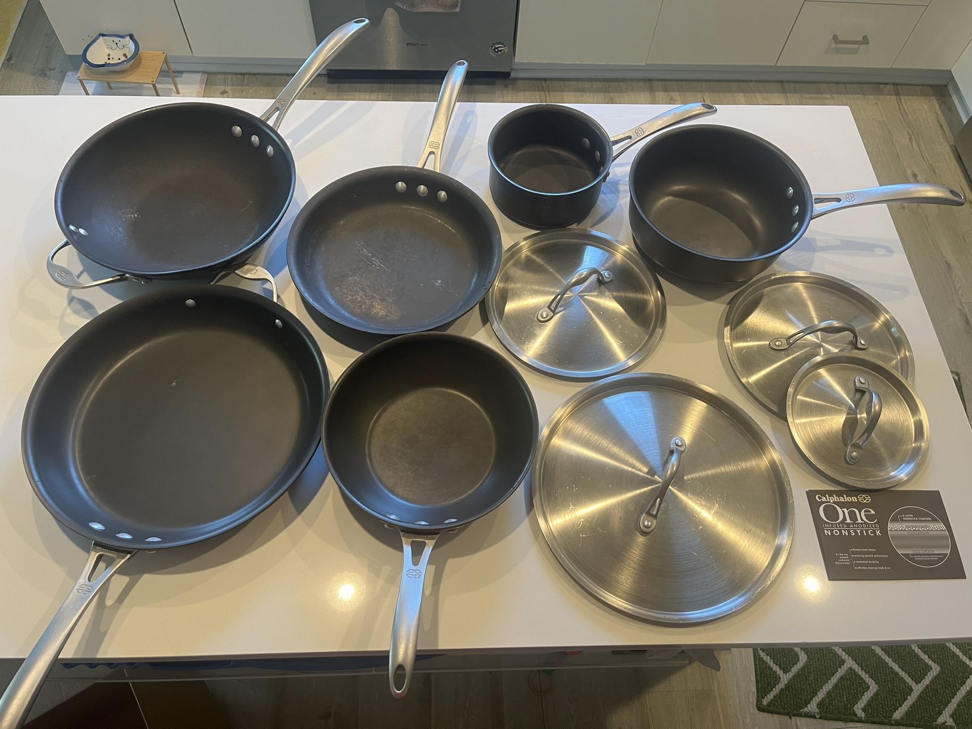 Calphalon Hard-Anodized Nonstick pots and pans set