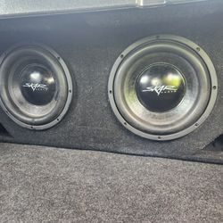 Dual skar tens great condition ported box