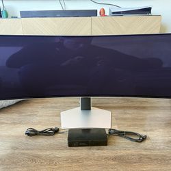SAMSUNG 49" Odyssey QD-OLED (G93SC) Series Curved Gaming Monitor, 240Hz, 0.03ms, Dual QHD,DisplayHDR