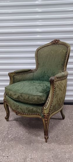 French Louis XV Style Bergère Armchair