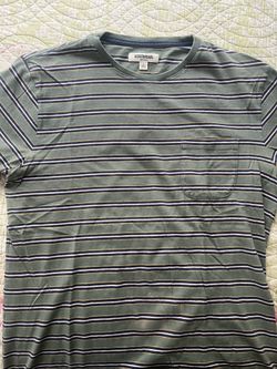 Goodthreads Green Striped Pocket Tee