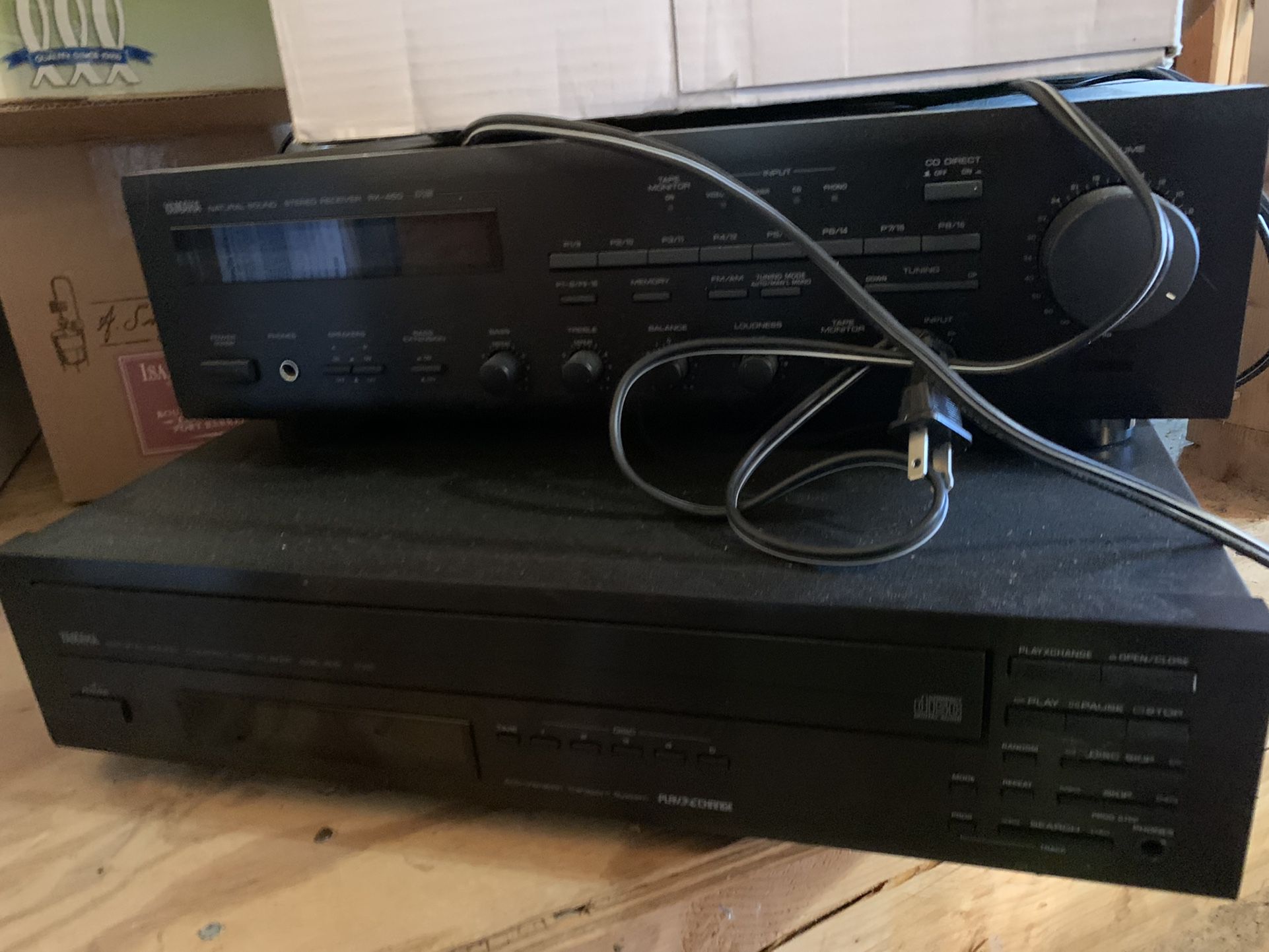Yamaha Receiver And Six CD Changer