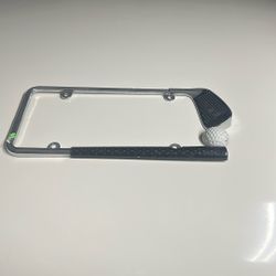 Chrome Golf License Plate Frame  