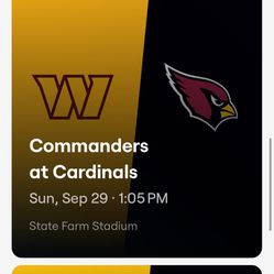 Arizona Cardinals vs Washington Commanders (9/29/24)-Price Per Ticket 