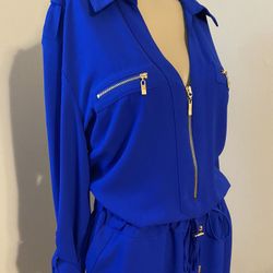 Caché Royal Blue/Gold Dress
