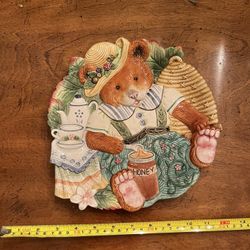 3D Decorative Bear Plate
