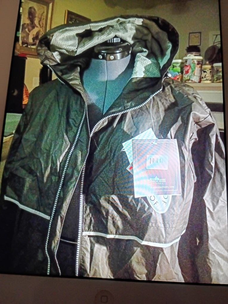 CHARLES RIVER APPAREL WINDBREAKER DELTA SIZE MEDIUM