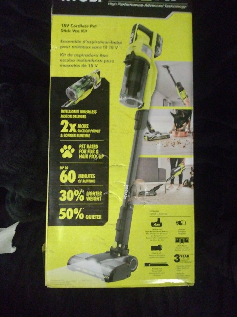 Ryobi One Plus Stick Vac 18 V