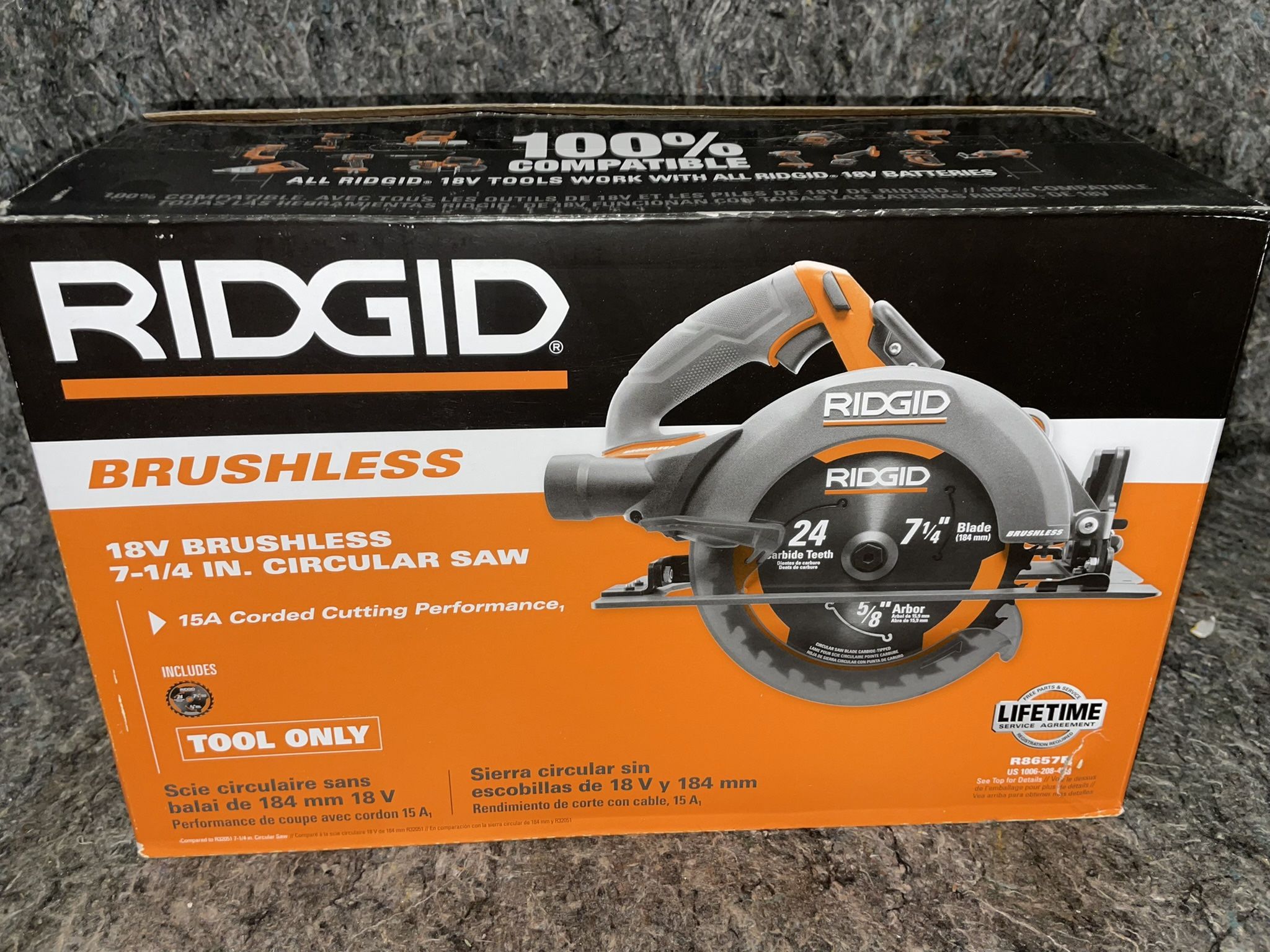 RIDGID 18V Brushless Cordless 7-1/4 in. Circular Saw (Tool Only)