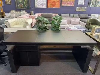 Large Dark Executive Office Desk，free